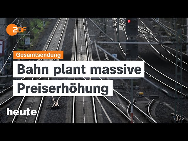 heute 19:00 Uhr vom 20.08.24 Höhere Bahnpreise, Spatenstich für Chipfabrik, US-Demokraten Parteitag