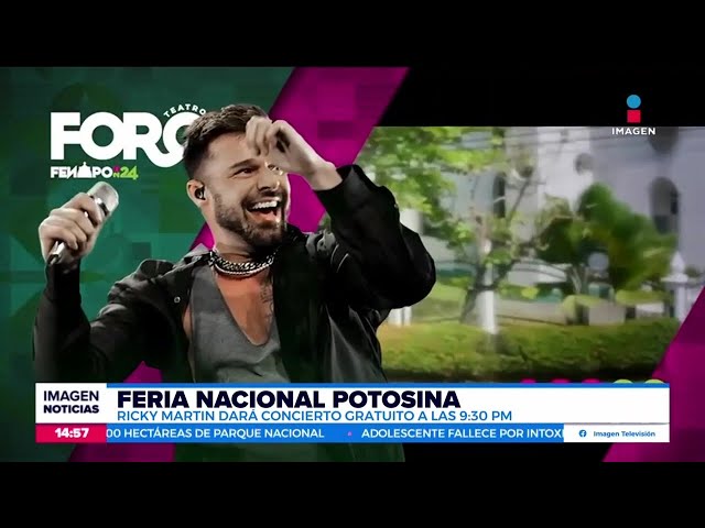 ⁣Ricky Martin dará concierto gratuito en la Ferina Nacional Potosina | Noticias con Crystal Mendivil