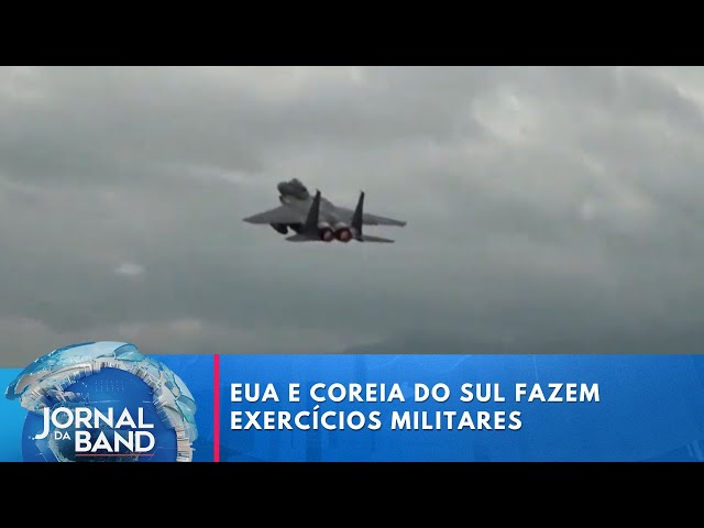 ⁣Coreia do Sul e Estados Unidos fazem exercício militar conjunto | Jornal da Band