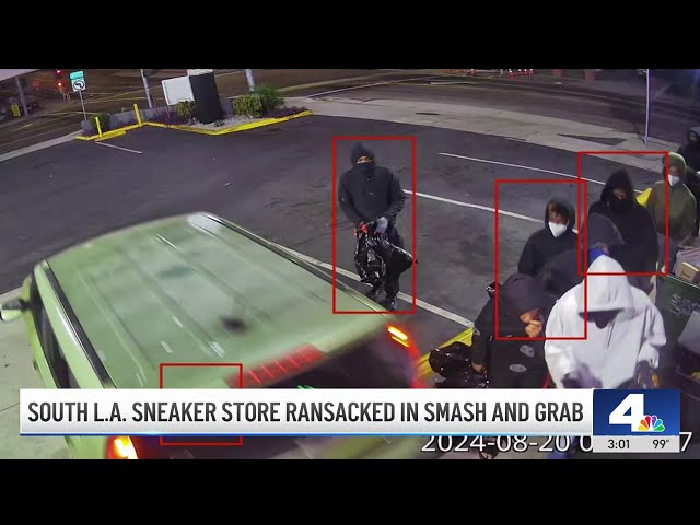 ⁣South LA sneaker store burglarized for third time in two months