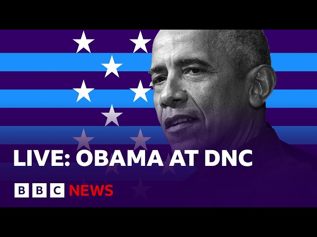 ⁣LIVE: Barack Obama and Michelle Obama to deliver DNC speeches - BBC News