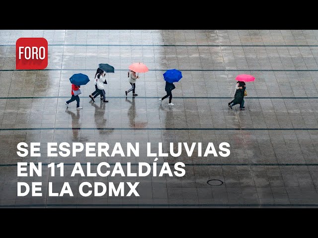 Martes de lluvias en CDMX; activan alerta amarilla en 11 alcaldías hoy 20 de Agosto - Las Noticias