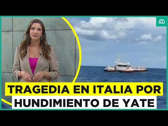 ⁣Tragedia en Italia: Yate de lujo se hundió con seis pasajeros tras tromba marina