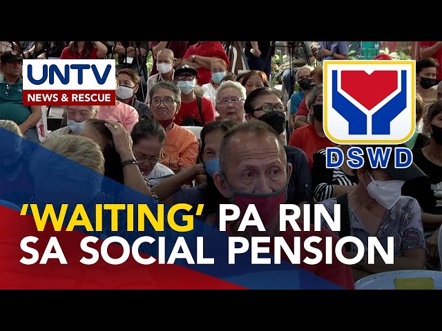 ⁣612,000 senior citizens, nasa waiting list ng social pension ng DSWD