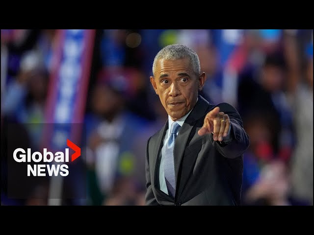 ⁣“I’m feeling fired up!”: Obama throws his support behind Kamala Harris at DNC 2024 | FULL