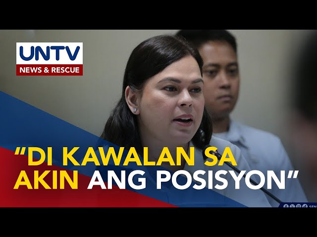 ⁣VP Sara, hindi ‘bothered’ sa umanoy usap-usapang impeachment laban sa kanya