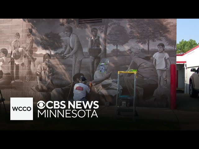 ⁣Iconic St. Paul mural being restored by original artists nearly 40 years later