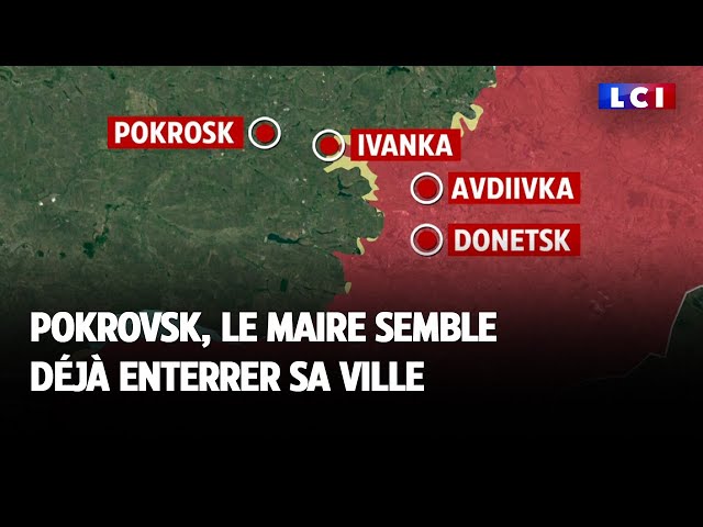 ⁣Pokrovsk, le maire semble déjà enterrer sa ville