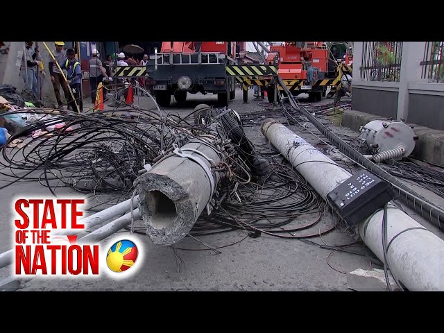 ⁣Motor tanker na may 1,000 tonelada ng coconut oil, bumangga sa temporary steel bridge | SONA