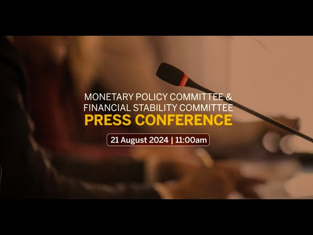 LIVE: Monetary Policy Committee & Financial Stability Committee Press Conference | August 2024