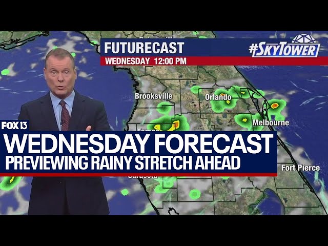 ⁣Tampa weather | rainy stretch in store