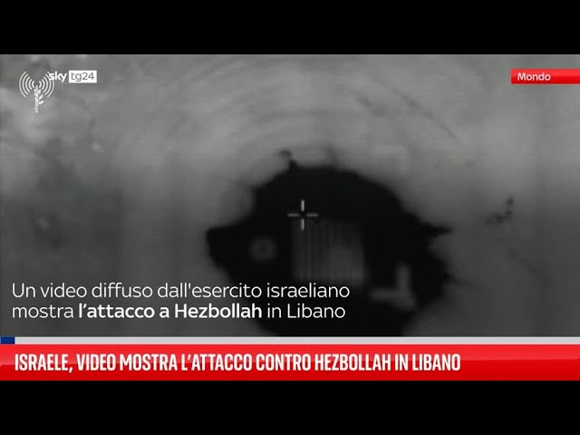 ⁣Israele, video mostra l’attacco contro Hezbollah in Libano