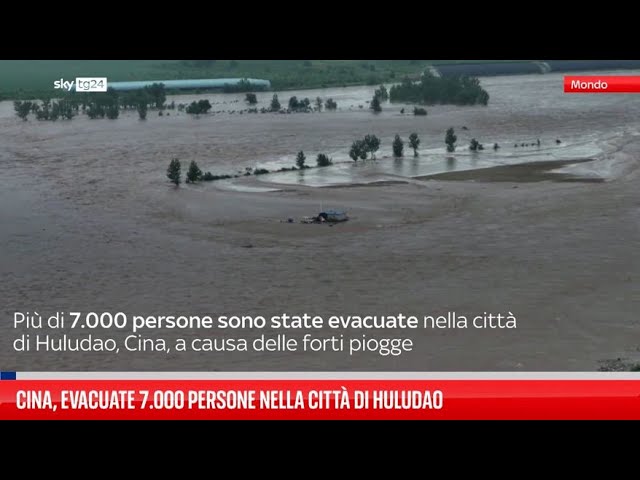 ⁣Cina, evacuazioni nel Liaoning per le inondazioni