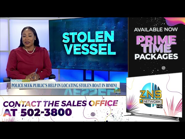 ⁣Police Seek Public's Help In Locating Stolen Boat In Bimini