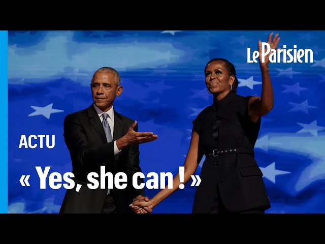 « Yes, she can ! » : avec Kamala Harris, « l’espoir » est de retour, assure le couple Obama