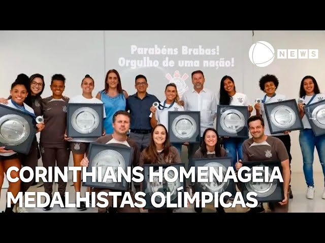 Corinthians homenageia jogadoras por medalha de prata nas Olímpiadas