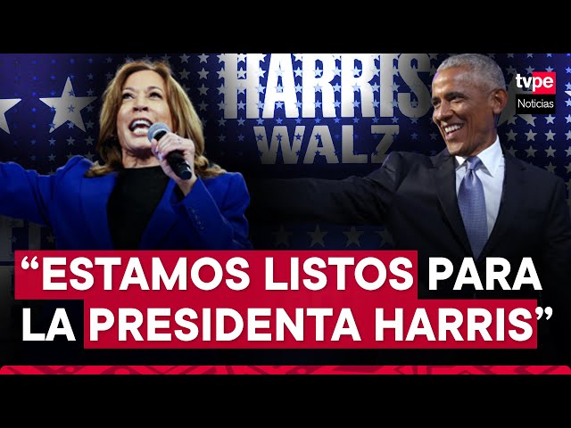 ⁣Barack Obama dice que EEUU está listo para poner en la presidencia a Harris: “¡Sí, ella puede!”