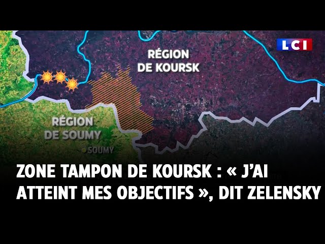 ⁣Zone tampon de Koursk : « J’ai atteint mes objectifs », dit Zelensky