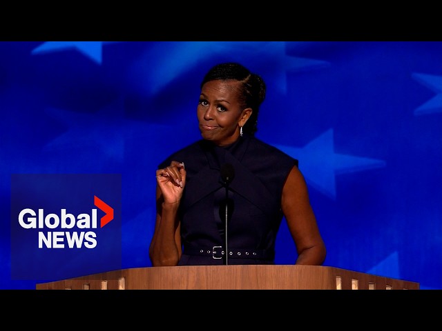 ⁣DNC 2024: Michelle Obama taunts Trump over "Black jobs" remark