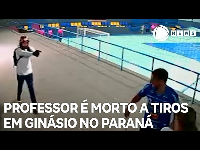 ⁣Professor de educação física é morto a tiros em ginásio de esportes no Paraná