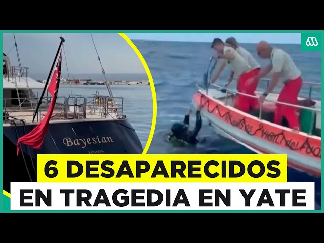 ⁣Tragedia en yate: Buscan a seis desaparecidos en costas de Italia