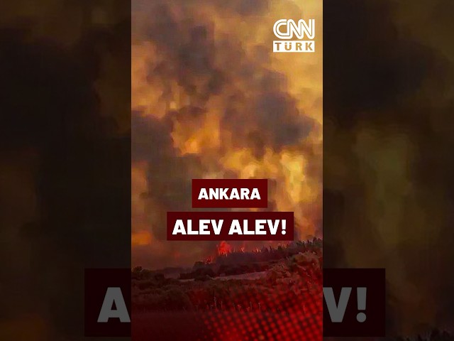 ⁣Ankara’da Orman Yangını! Alevler İHA Kamerasına Yansınıdı…