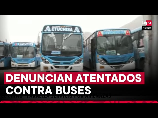 El Chino: buses de transporte público paralizan servicio tras recibir amenazas