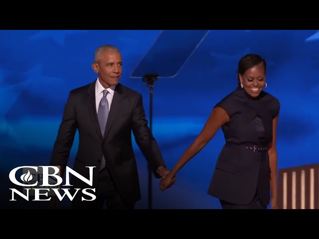 ⁣Obamas Headline DNC Night 2 as Harris Campaigns in Wisconsin