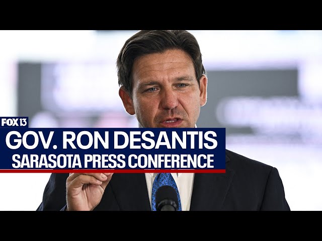 ⁣Gov. DeSantis press conference in Sarasota