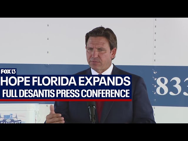 ⁣Governor DeSantis announces Hope Florida expansion