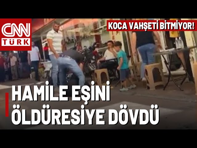 Manisa'da Vahşet! Hamile Eşini 3 Yaşındaki Çocuğunun Önünde Sokak Ortasında Öldüresiye Dövdü!