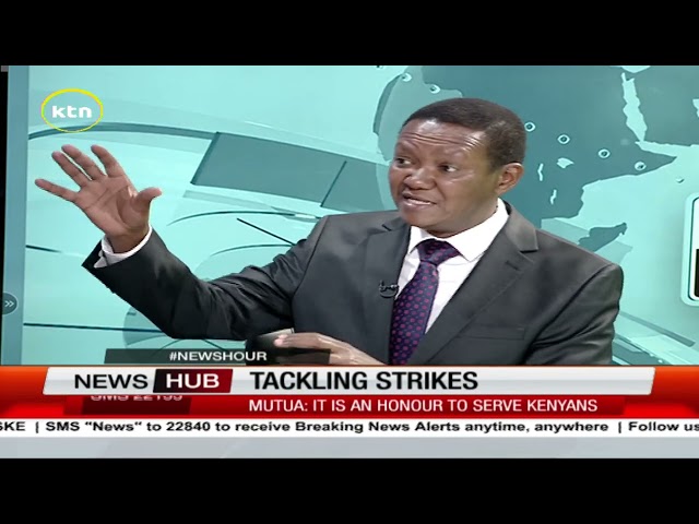 ⁣Tackling strikes: Labour CS Alfred Mutua says he believes in averting strikes