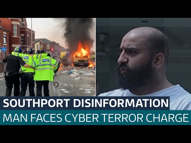 ⁣Southport riots: Money was 'main motive' of man charged with cyberterrorism in Pakistan | 