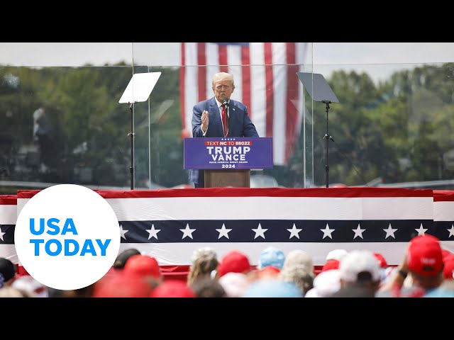 ⁣'They're getting personal': Donald Trump responds to DNC speeches | USA TODAY