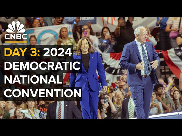 ⁣LIVE: VP Harris' running mate Tim Walz speaks on the third day of 2024 DNC in Chicago — 8/21/24