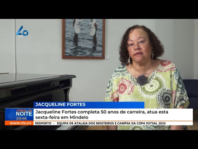 ⁣Jacqueline Fortes completa 50 anos de carreira, atua esta sexta-feira em Mindelo