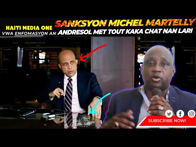 ⁣Sanksyon Sou Michel Martelly! Mario Andresol Mete Tout Audio Ak Deklarasyon Nan Lari