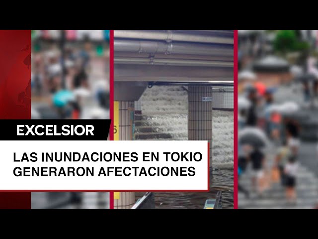 ¡No es Chalco! Fuertes lluvias en Tokio generan inundaciones en calles y trenes