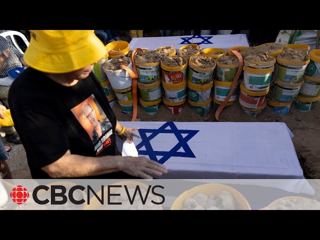 ⁣Funerals held for 6 Israeli hostages whose bodies were recovered from Hamas tunnels