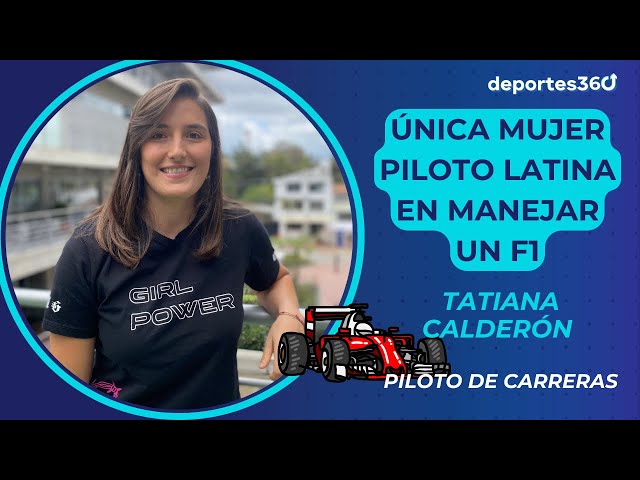 ⁣Única mujer latina que ha manejado un F1: Tatiana Calderón