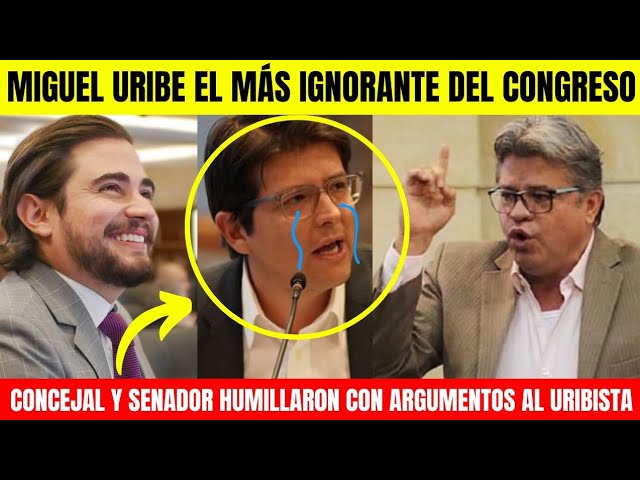 ⁣MIGUEL URIBE FUE HUMILLAD0 EN EL CONGRESO CON ARGUMENTOS.CONCEJAL LO DEJA COMO IGNOR4NTE DE NO CREER