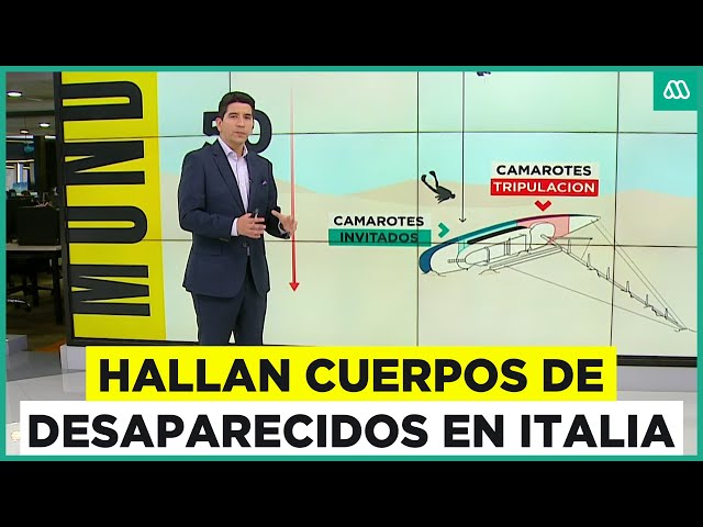 Tragedia en Italia: Hallan cuerpos de desaparecidos del accidente en yate