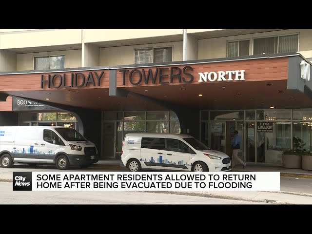 ⁣Some displaced tenants from flooded apartment allowed to return