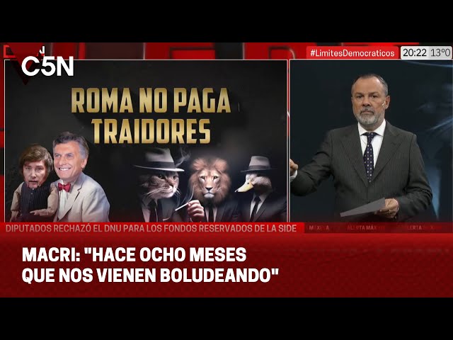 ⁣MACRI le respondió a MILEI y al GOBIERNO: "Hace ocho meses que nos vienen BOLUDEANDO"