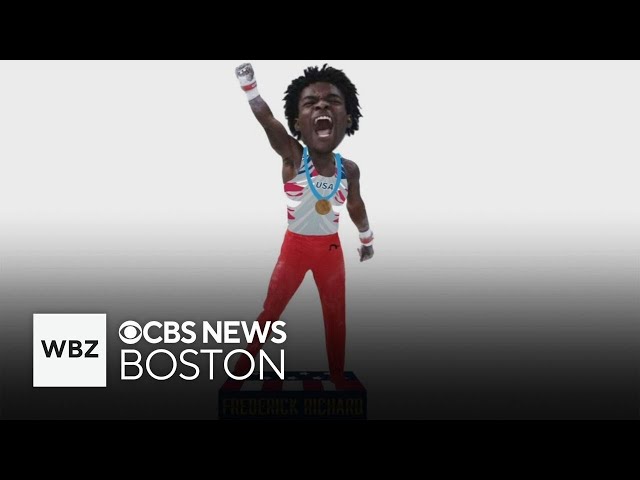 ⁣Stoughton native and Olympian Frederick Richard gets bobblehead