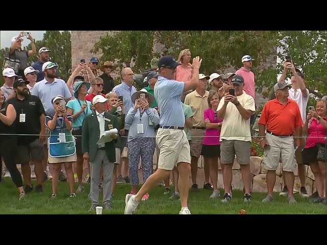 ⁣BMW Championship features some familiar faces including Peyton Manning and John Elway