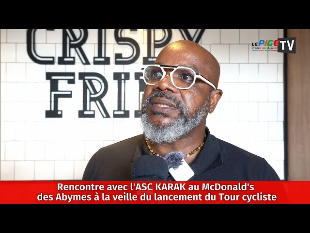 Rencontre avec l'ASC KARAK au McDonald's des Abymes à la veille du lancement du Tour cycli