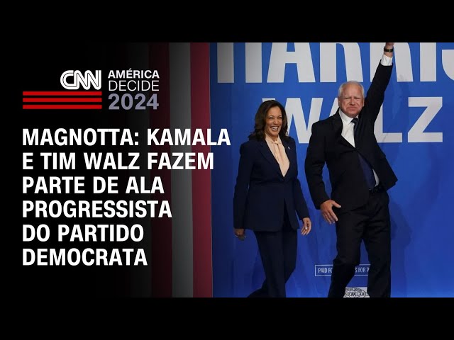 ⁣Magnotta: Kamala e Tim Walz fazem parte de ala progressista do Partido Democrata | AMÉRICA DECIDE