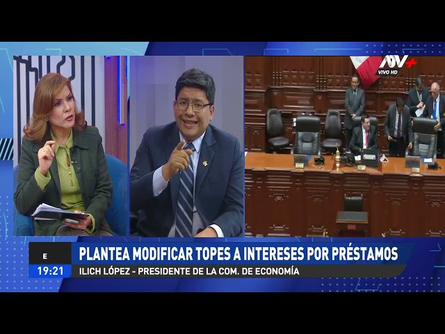 Illich López anuncia que planteará modificación a ley que establece topes a intereses por préstamos