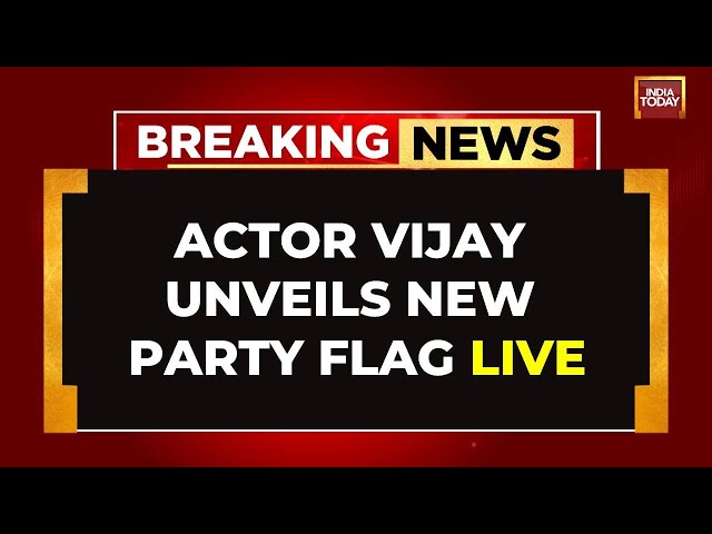 ⁣LIVE | Actor Thalapathy Vijay Unveils New Party Flag | Can Vijay Taste Success As Neta?